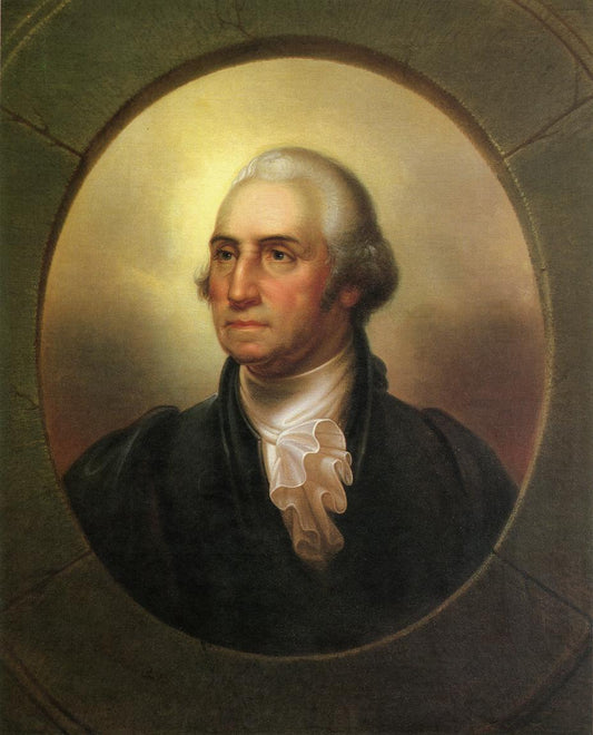George Washington as Patriae Pater, vintage artwork by Rembrandt Peale, 12x8" (A4) Poster