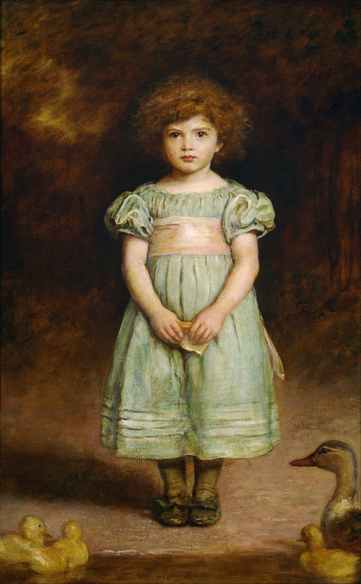 Ducklings, vintage artwork by Sir John Everett Millais, 12x8" (A4) Poster
