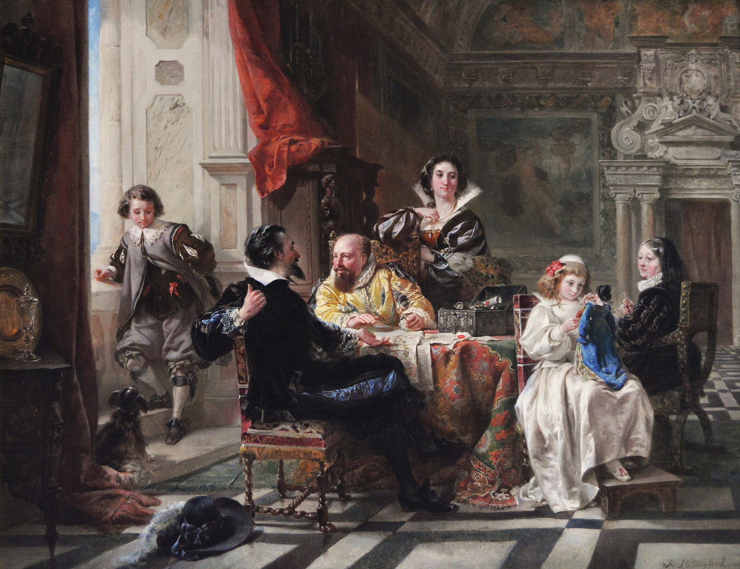 The Family Tree, vintage artwork by Robert Alexander Hillingford, 12x8" (A4) Poster