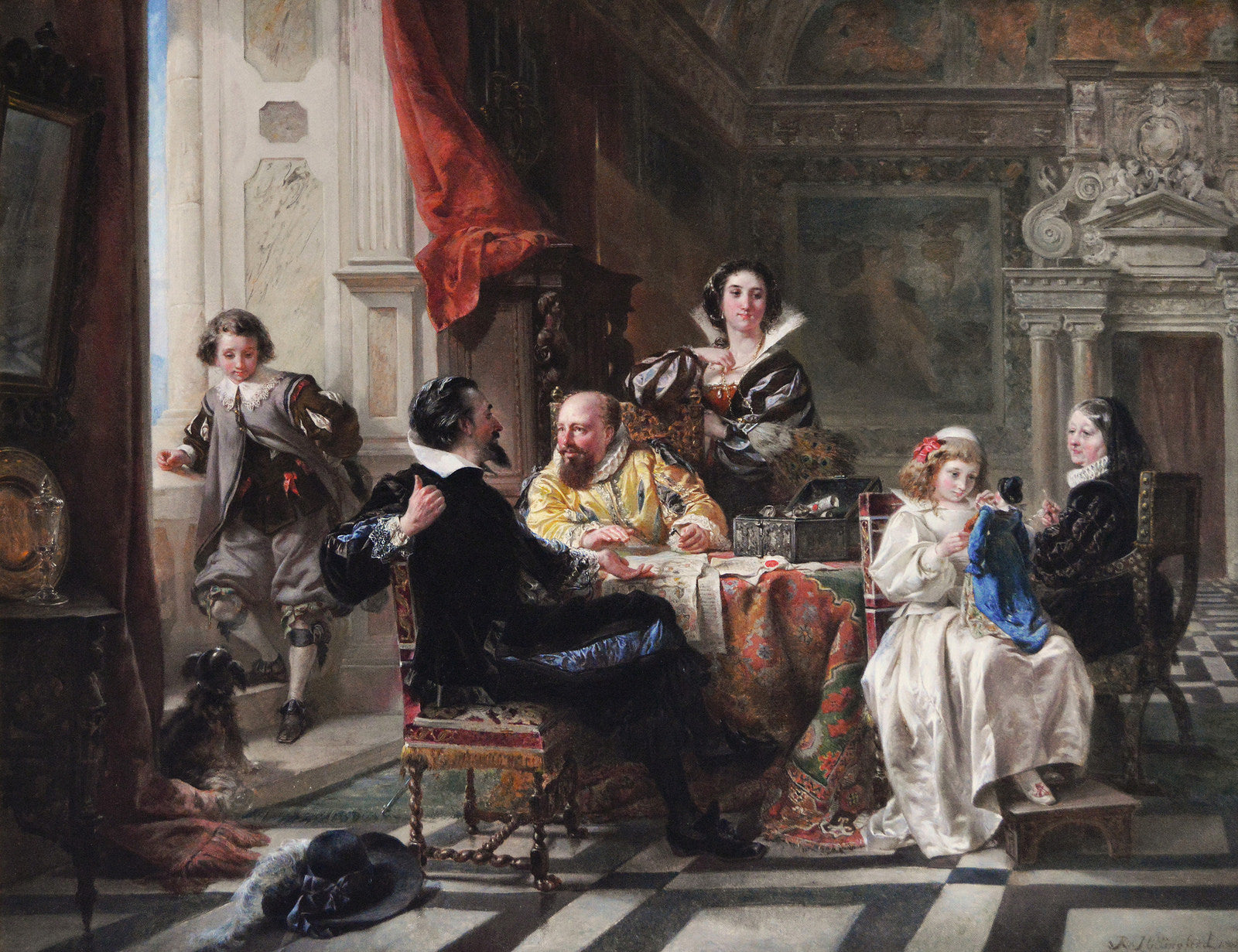 The Family Tree, vintage artwork by Robert Alexander Hillingford, 12x8" (A4) Poster