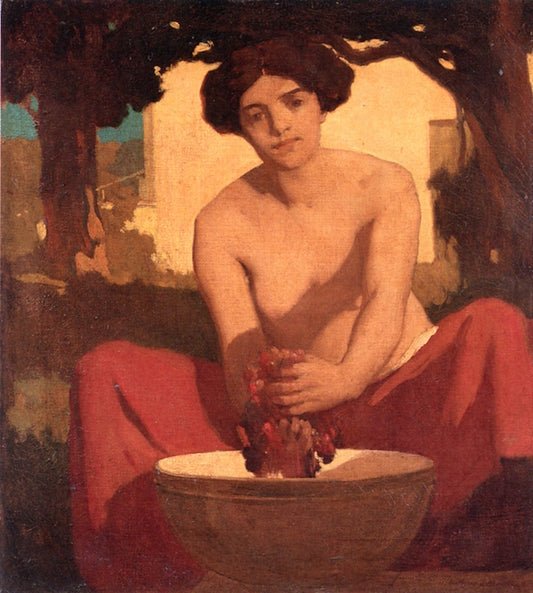 The Grape, vintage artwork by Arthur Matthews, 12x8" (A4) Poster