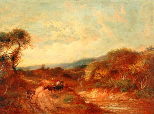 Near Red Hill, Surrey, vintage artwork by John Linnell, A3 (16x12") Poster Print