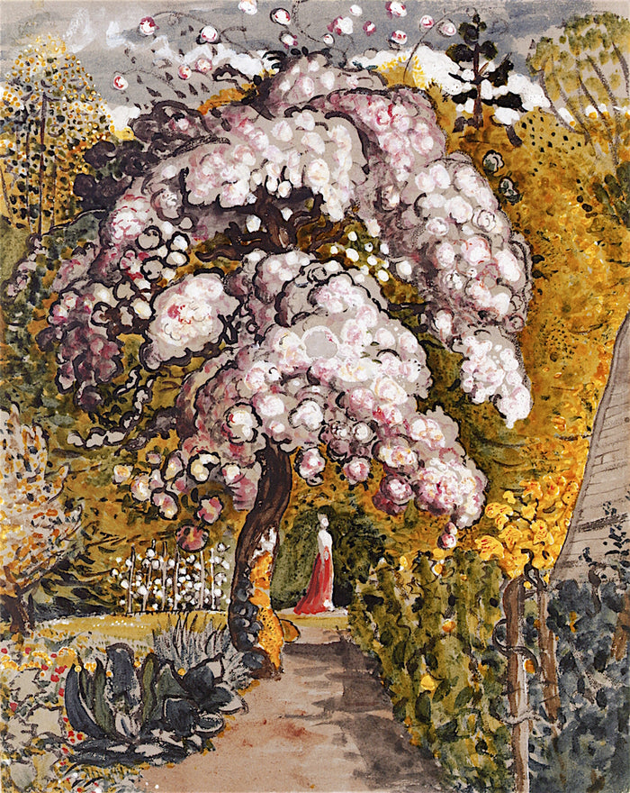 In a Shoreham Garden, vintage artwork by Samuel Palmer, A3 (16x12