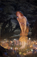 Midsummer Eve, vintage artwork by Edward Robert Hughes, 12x8" (A4) Poster