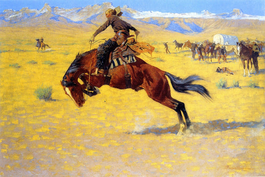 A Cold Morning on the Range by Frederic Remington,A3(16x12")Poster