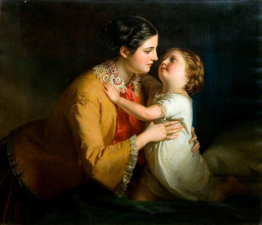 Good Morning Mamma!, vintage artwork by Samuel Baruch Halle, 12x8" (A4) Poster