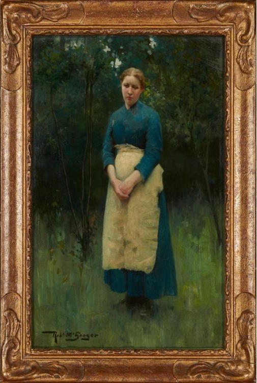 A Breton Woman, vintage artwork by Robert McGregor, 12x8" (A4) Poster