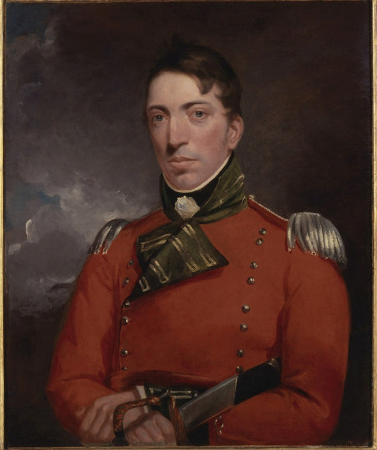 Captain Richard Gubbins, vintage artwork by John Constable, 12x8" (A4) Poster