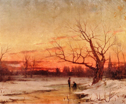 Eden Lake, near Mr. Chocorua, vintage artwork by John Adams Parker, 12x8" (A4) Poster