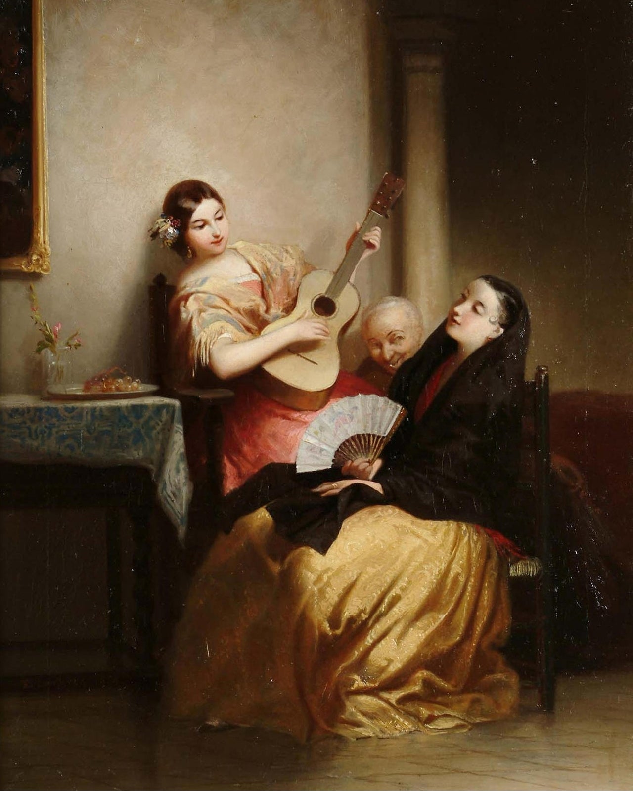 Spanish Musicians, vintage artwork by Egron Sillif Lundgren, A3 (16x12") Poster Print