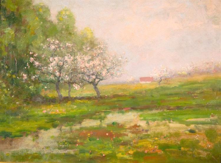 Apple BlossomTree, vintage artwork by Max Weyl, 12x8" (A4) Poster