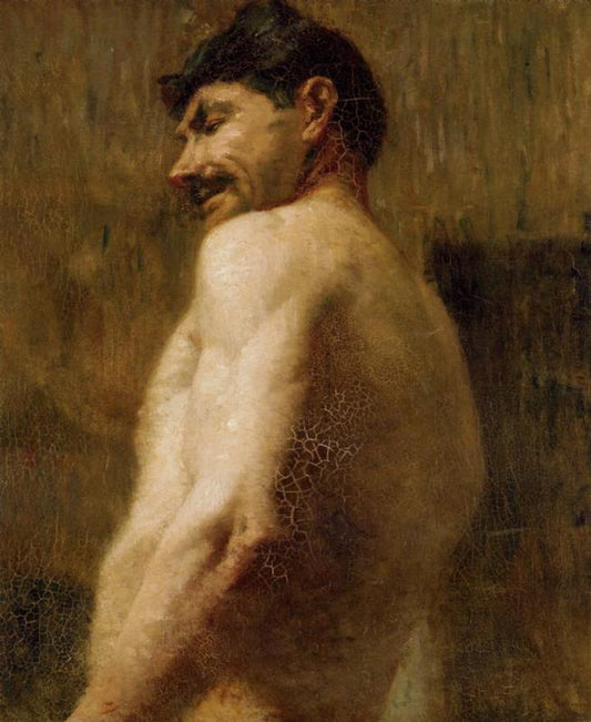 Bust of a Nude Man by Henri de Toulouse-Lautrec,A3(16x12")Poster