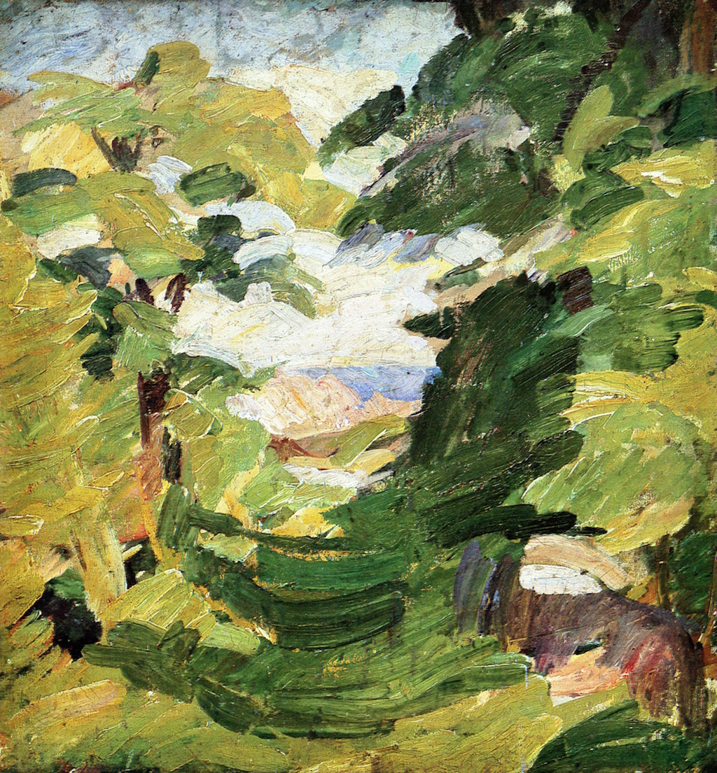 A Road with Trees, Christiansø by Edvard Weie,16x12(A3) Poster