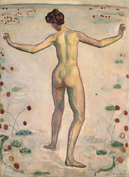 Linienherrlichkeit, vintage artwork by Ferdinand Hodler, 12x8" (A4) Poster