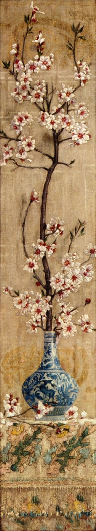 Still Life with Plum Blossoms in an Oriental Vase, vintage artwork by Charles Caryl Coleman, 12x8" (A4) Poster