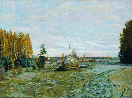 The First Frost, vintage artwork by Stanislav Zhukovsky, 12x8" (A4) Poster