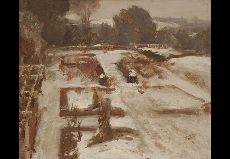 Garden in Winter by Charles Adams Platt,A3(16x12")Poster