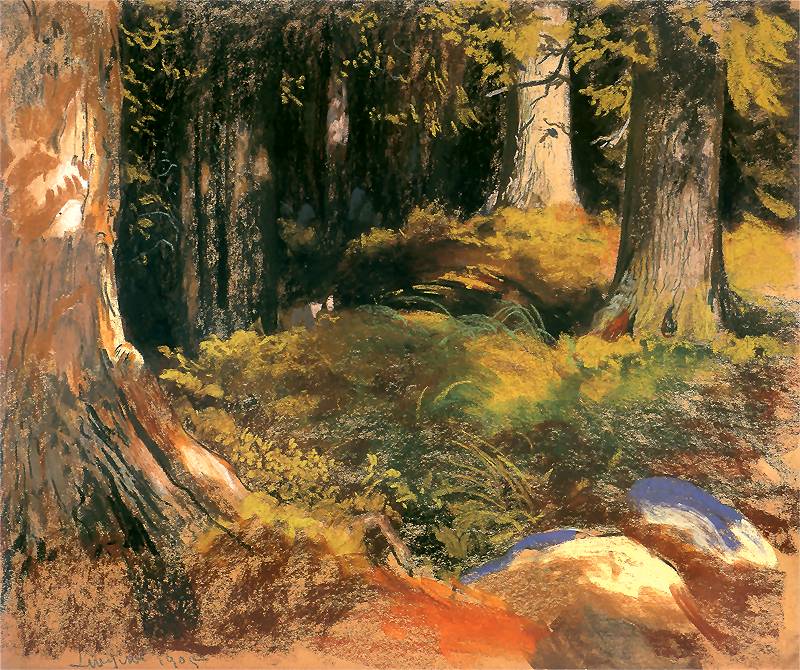 Forest in Zakopane by Leon Jan Wyczolkowski,A3(16x12")Poster