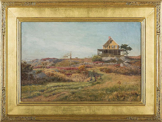 Gilbert Heights,  Marblehead, vintage artwork by Charles Francis Browne, 12x8" (A4) Poster