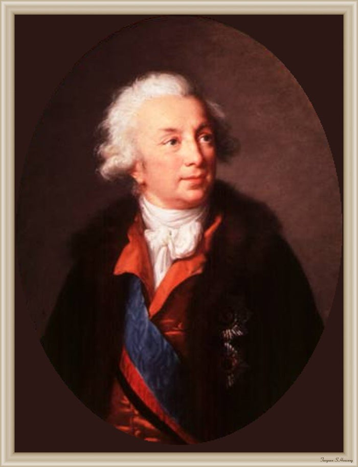 Count Ivan Ivanovich Shuvalov, vintage artwork by Élisabeth Vigee-Lebrun, 12x8