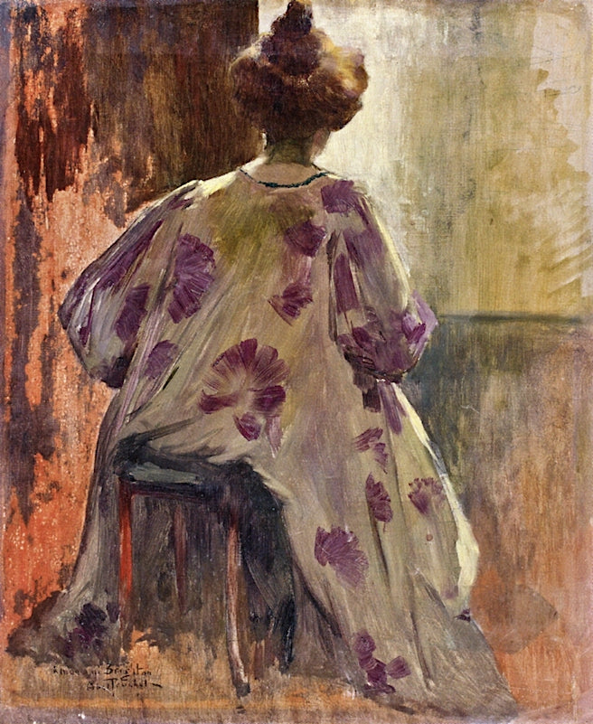 Stylish Woman from Behind by Louis Abel-Truchet,A3(16x12")Poster