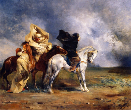 Le Simoun, vintage artwork by Eugène Fromentin, A3 (16x12") Poster Print