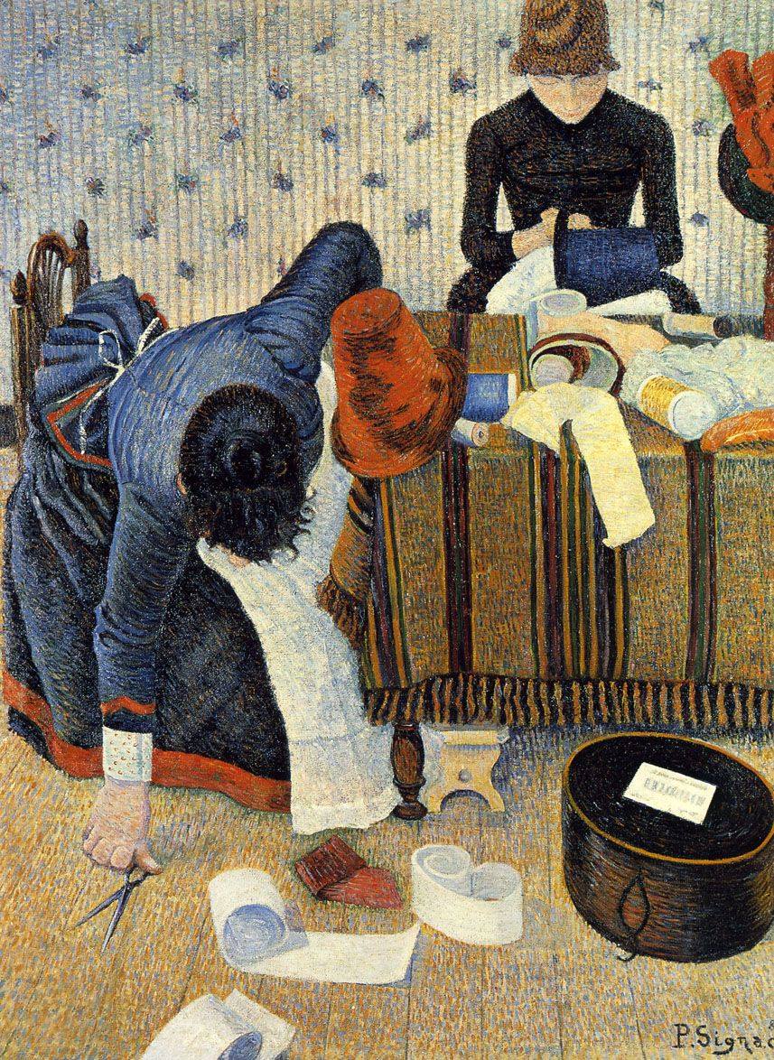 Deux stylistes, Rue du Caire by Paul Signac,A3(16x12")Poster