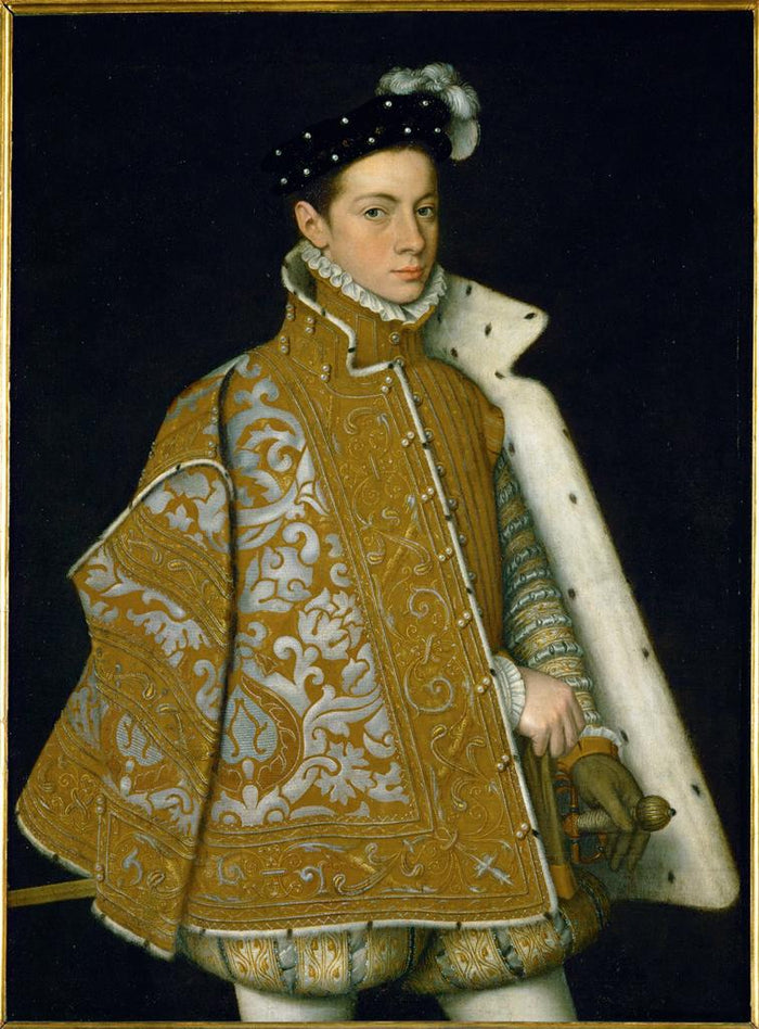 Portrait of Prince Alessandro Farnese, vintage artwork by Attributed to Sofonisba Anguissola, A3 (16x12