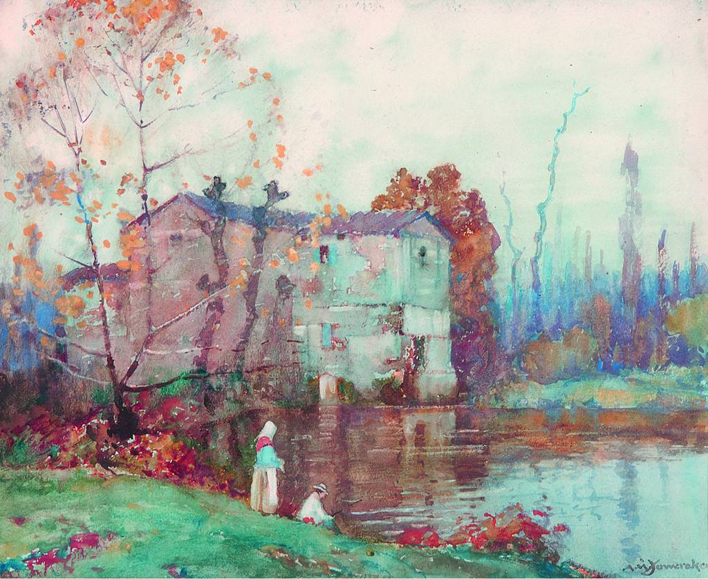 The Mill, Cordes, France by Albert Moulton Foweraker,16x12(A3) Poster