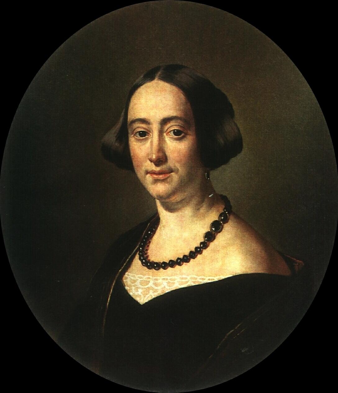 Elizaveta Mazurina, vintage artwork by Vasily Tropinin, 12x8" (A4) Poster