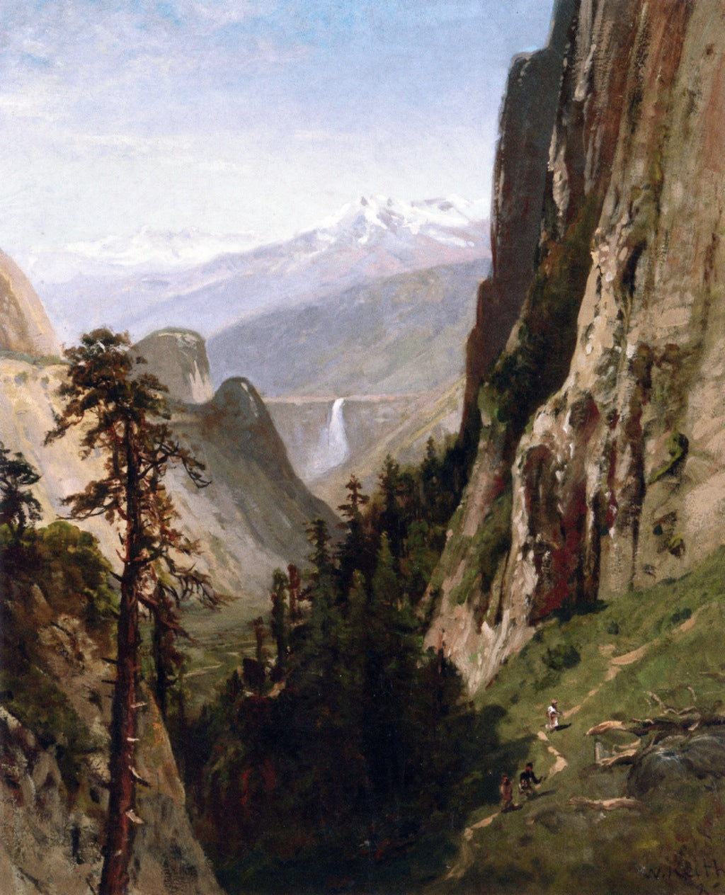 Yosemite Valley, vintage artwork by William Keith, 12x8" (A4) Poster