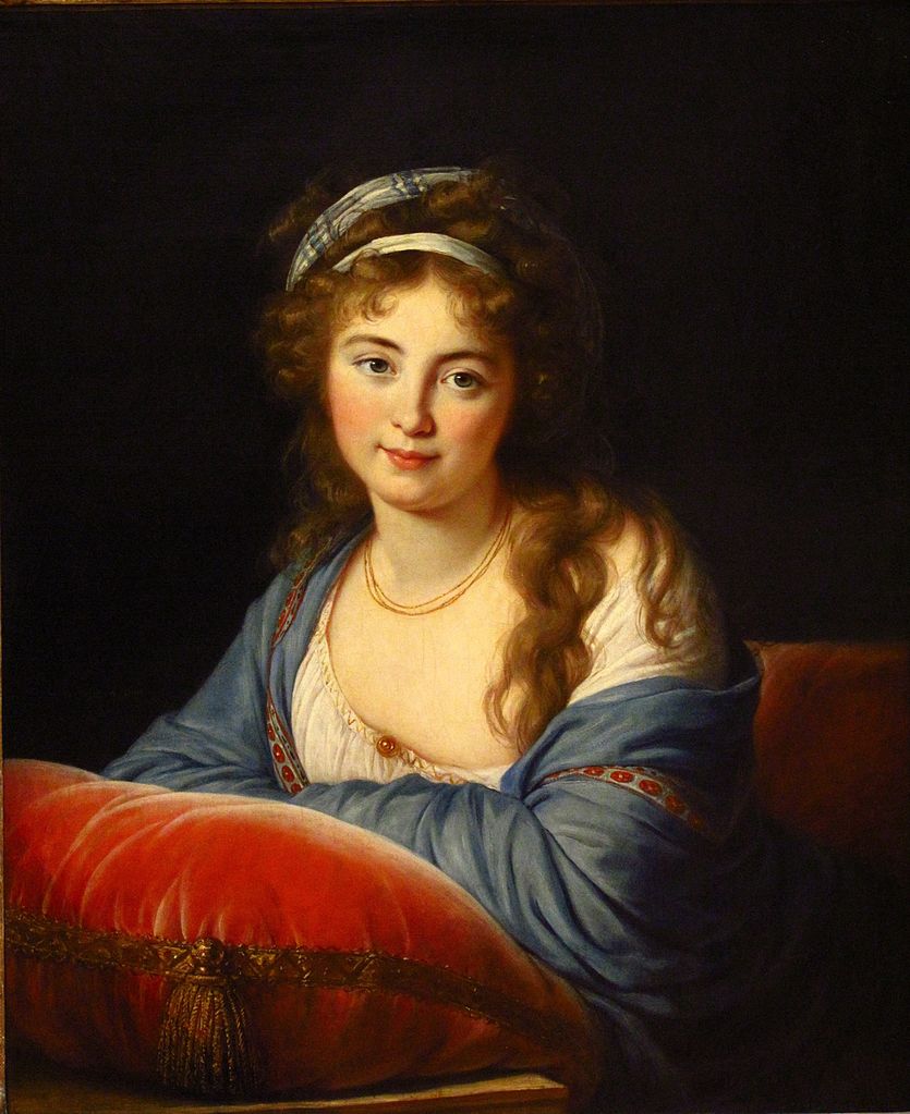 La comtesse Skavronskaia, vintage artwork by Élisabeth Vigee-Lebrun, 12x8" (A4) Poster
