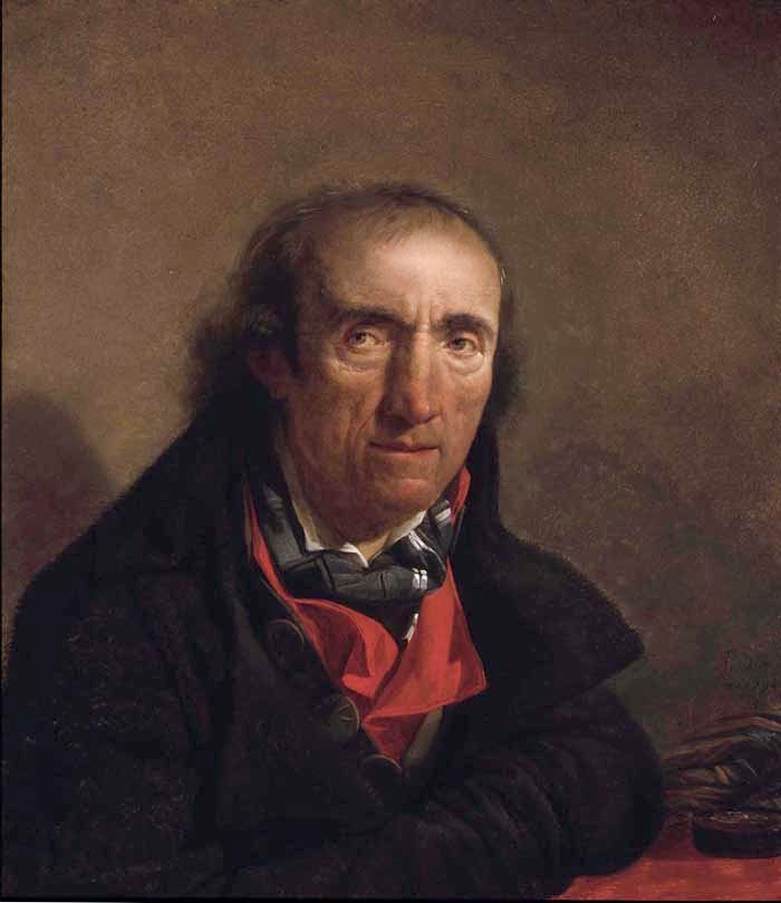 Portrait of a Conventionnaire in the Revolution, vintage artwork by Jean Francois Sablet, 12x8" (A4) Poster