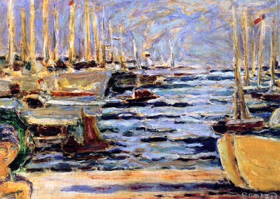 Boats at Antibes by Pierre Bonnard,A3(16x12")Poster