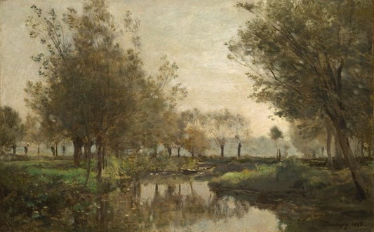 The Creek, vintage artwork by Charles-François Daubigny, A3 (16x12") Poster Print