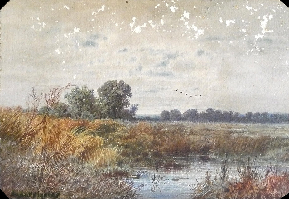 Saint Prive, vintage artwork by Henri-Joseph Harpignies, A3 (16x12") Poster Print