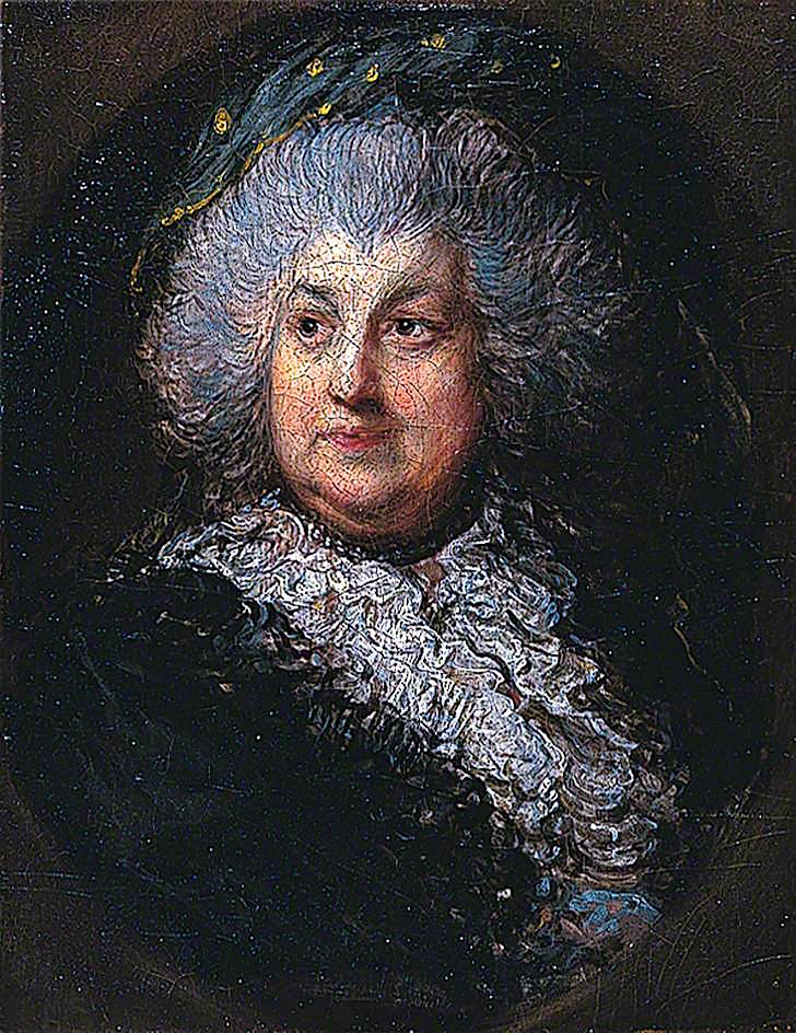 Lady Mendip, vintage artwork by Gainsborough Dupont, 12x8" (A4) Poster