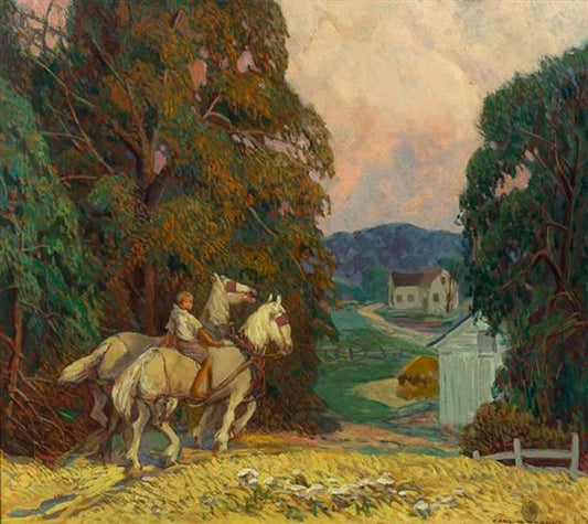 Toward Home, vintage artwork by Carl R. Krafft, 12x8" (A4) Poster