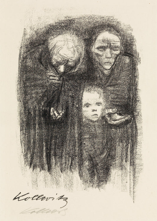 Hunger by Kathe Kollwitz,A3(16x12")Poster