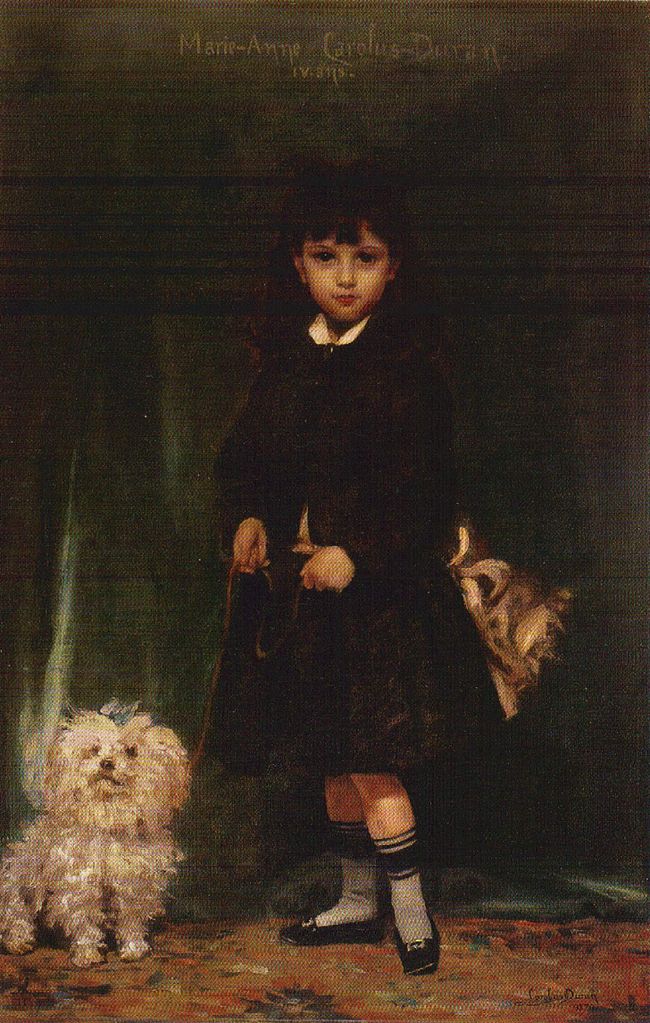 The Artist's Daughter, Marie-Anne, vintage artwork by Charles Auguste Émile Durand, 12x8" (A4) Poster