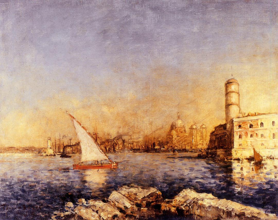 The Port of Marseille by Frank Myers Boggs,A3(16x12")Poster
