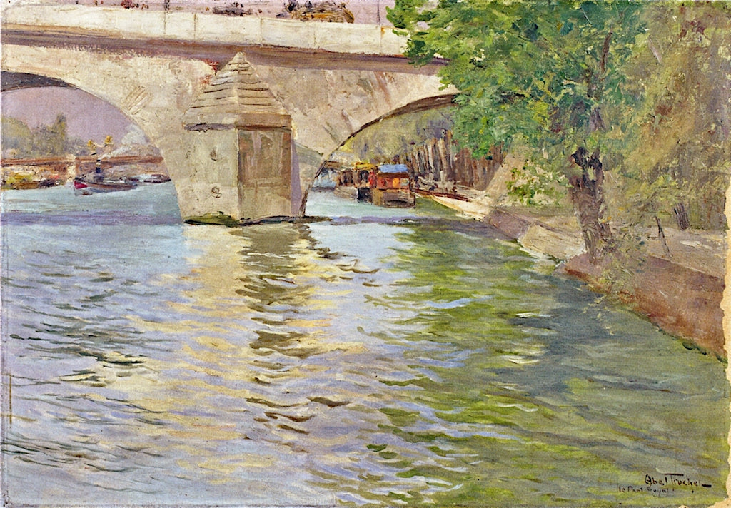 The Pont Royal by Louis Abel-Truchet,A3(16x12")Poster