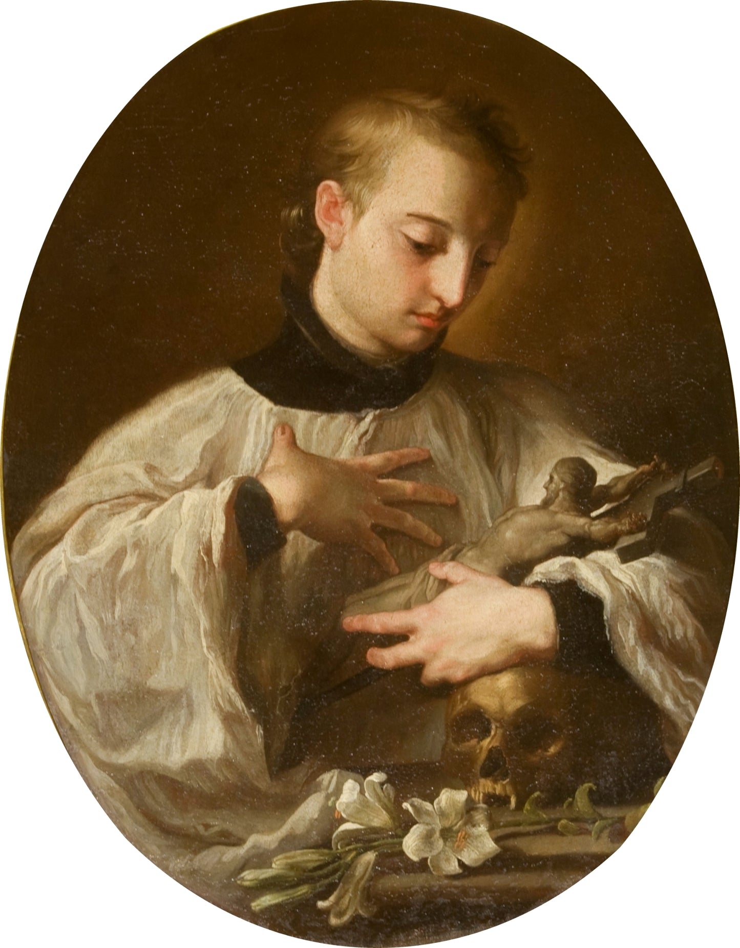 Aloysius Gonzaga (second version), vintage artwork by Pompeo Batoni, 12x8" (A4) Poster