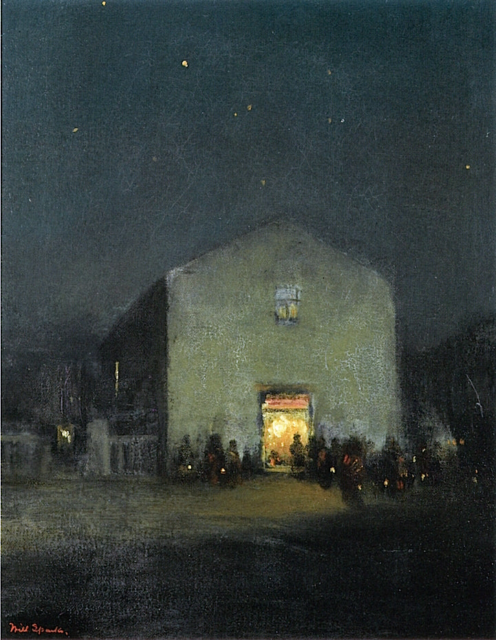 An Evening Gathering, vintage artwork by Will Sparks, 12x8" (A4) Poster