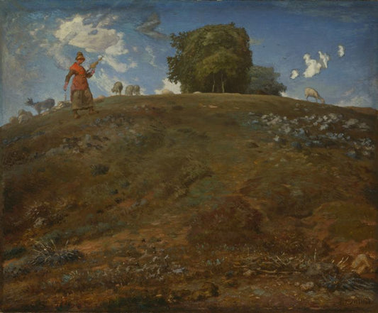 In the Auvergne, vintage artwork by Jean-François Millet, A3 (16x12") Poster Print