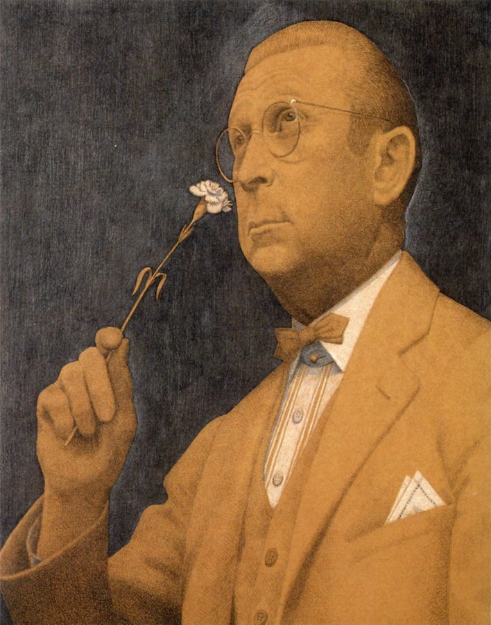 The Sentimental Yearner by Grant Wood,16x12(A3) Poster