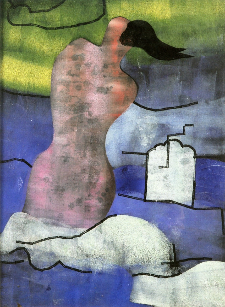 Mermaid 3 by Hendrik Nicolaas Werkman,16x12(A3) Poster