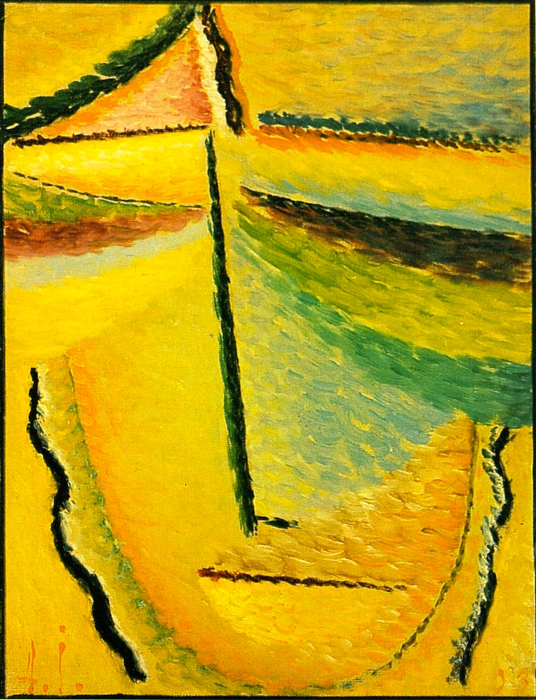 Abstract Head: The Guardian Angel, vintage artwork by Alexei von Jawlensky, 12x8" (A4) Poster