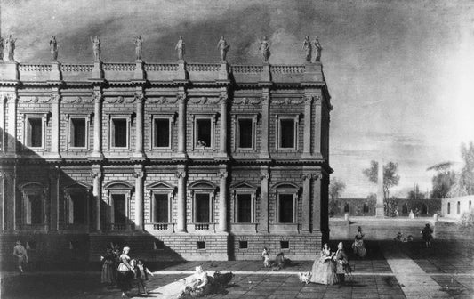 View of the Banqueting House, Whitehall, vintage artwork by Antonio Visentini, 12x8" (A4) Poster