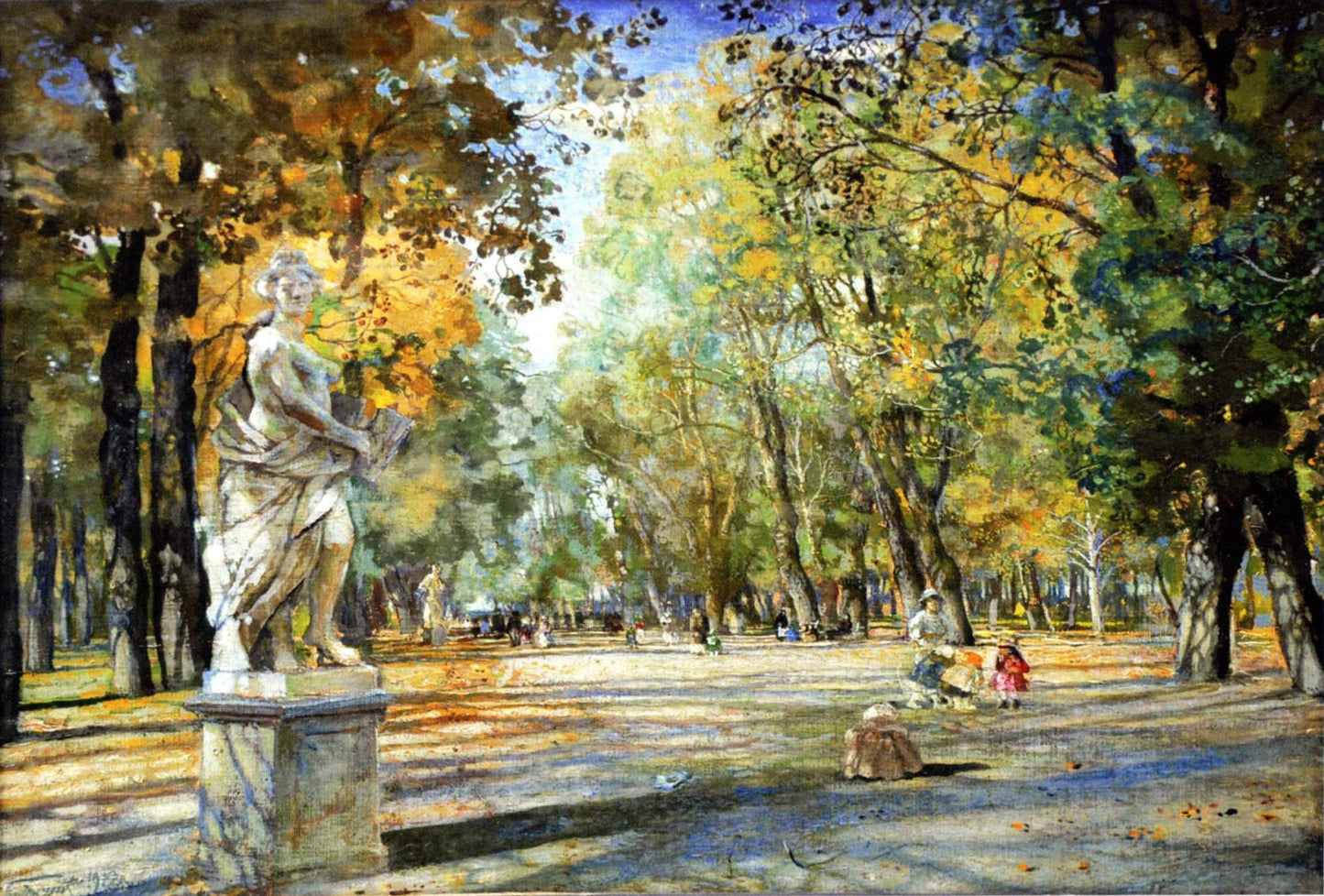 Summer Garden, St. Petersburg by Isaak Brodsky,16x12(A3) Poster